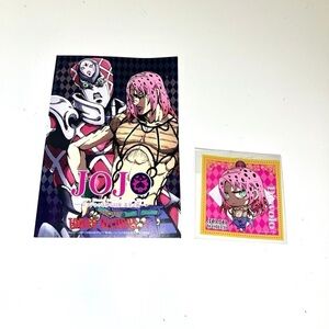 Jojo’s Bizarre Adventure Golden Wind Diavolo postcard sticker set